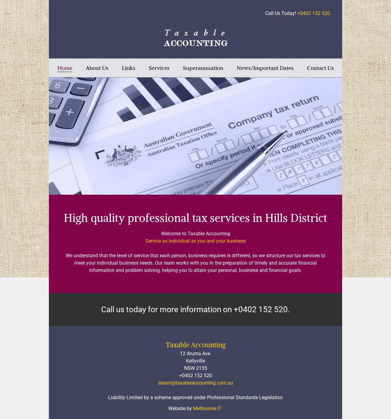 Accountant Baulkham hills website