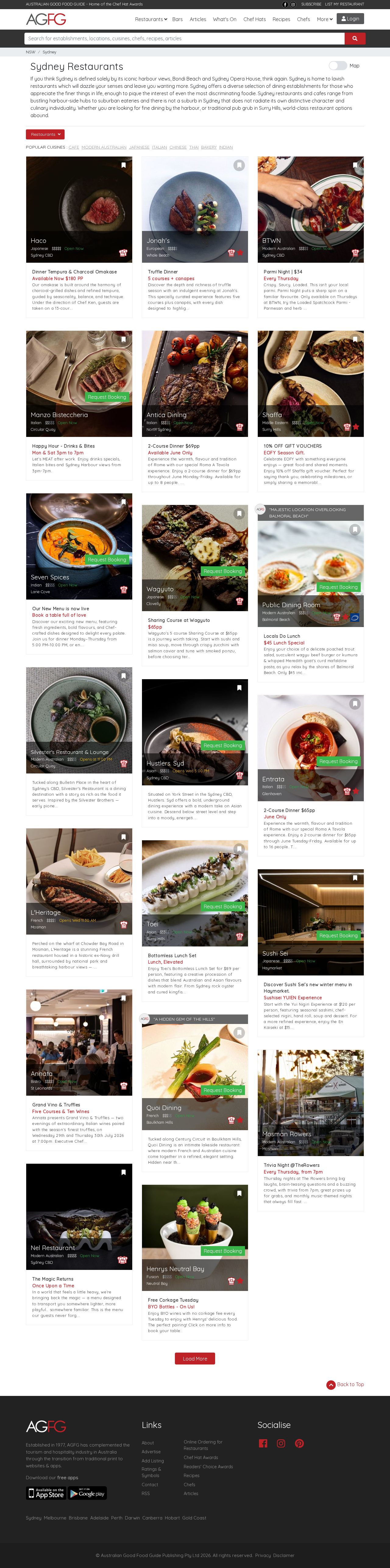 Australian Good Food & Travel Guide Pty Ltd website