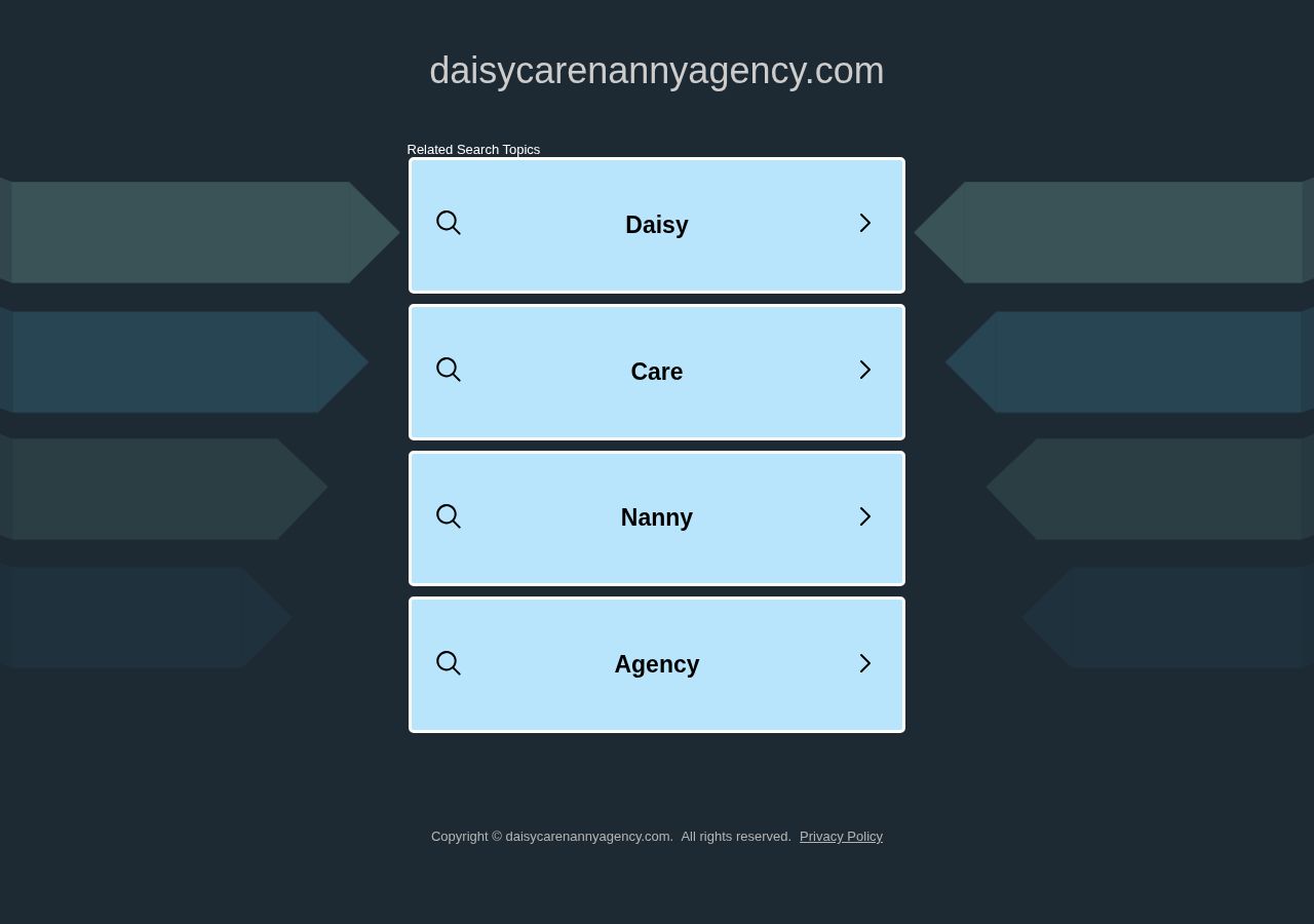 Daisycare Nanny Agency website