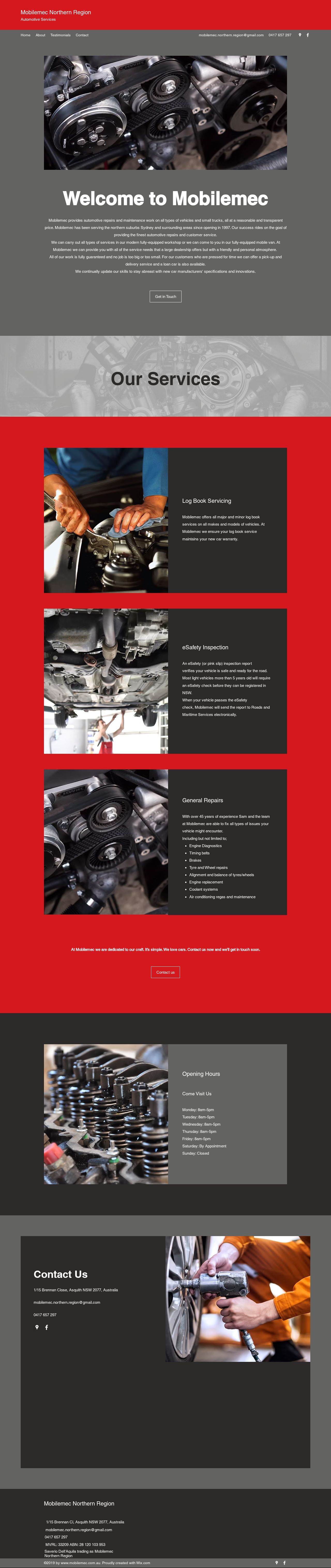 MobileMec Northern Region website