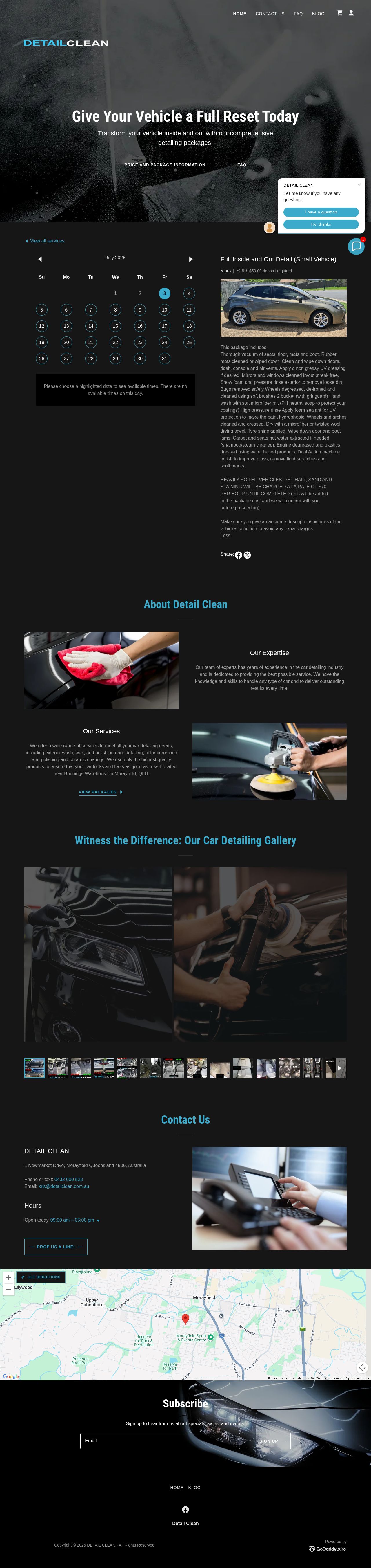 Detailed Property Cleaning website