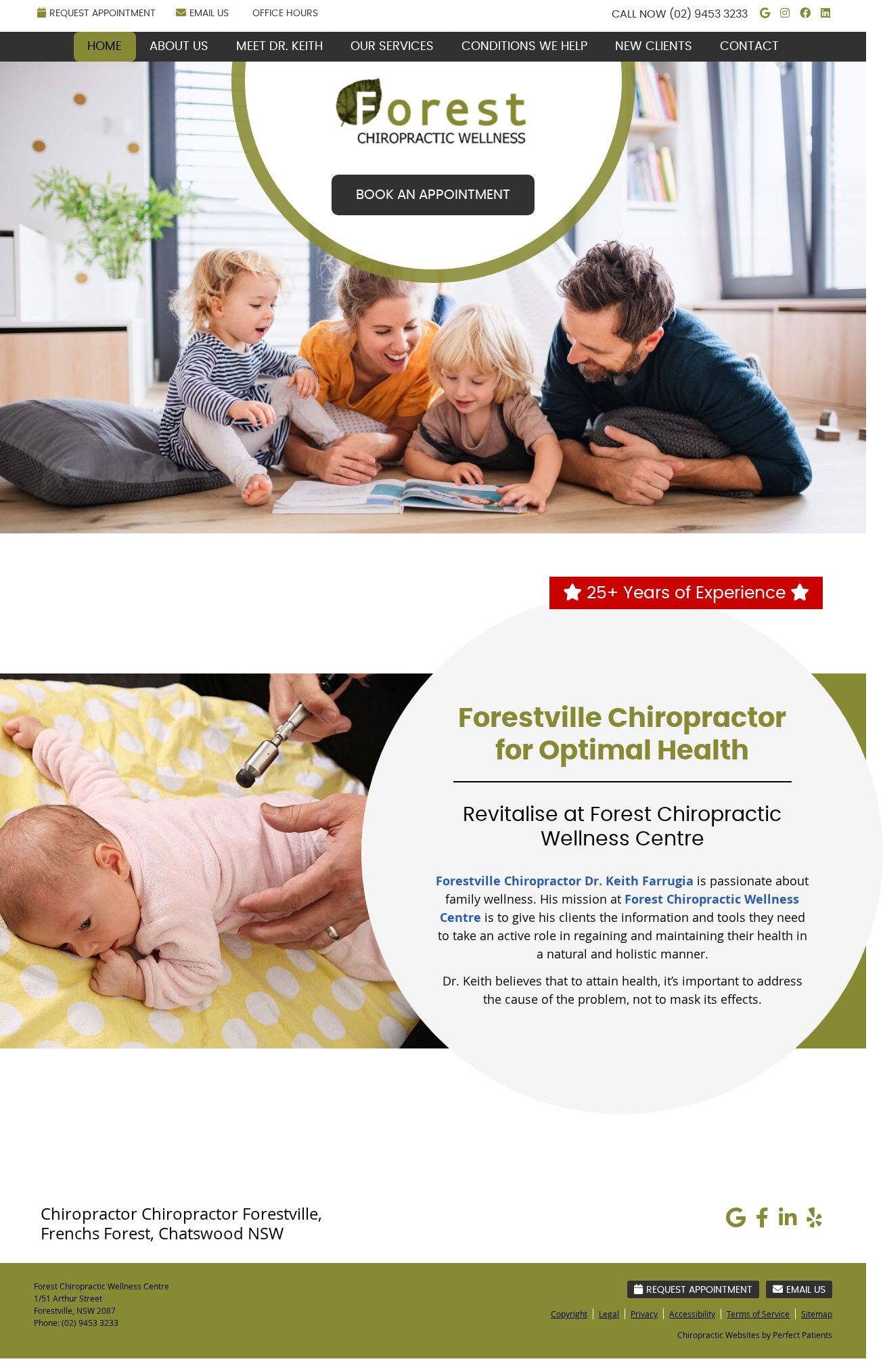 Forest Chiropractic Wellness Centre website