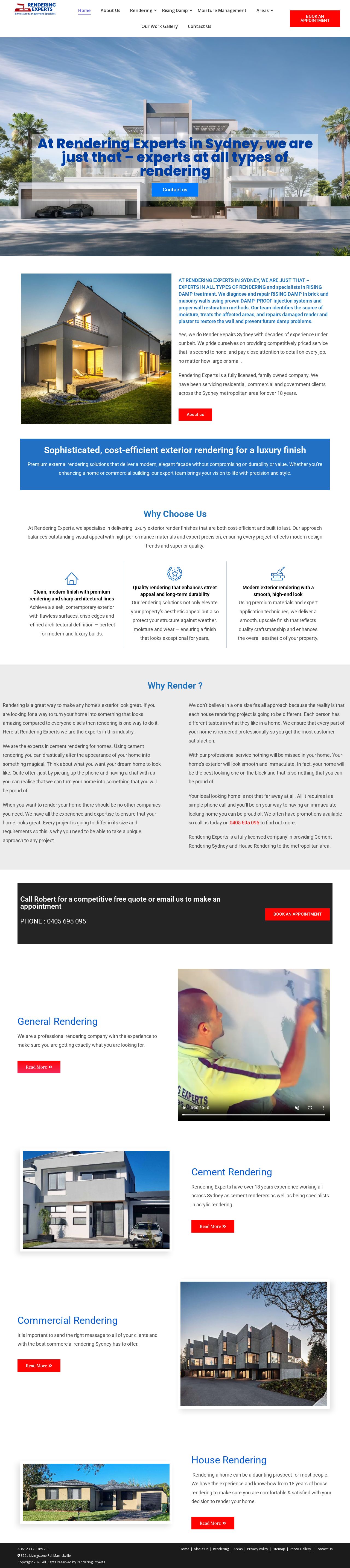 Rendering Experts, Sydney website