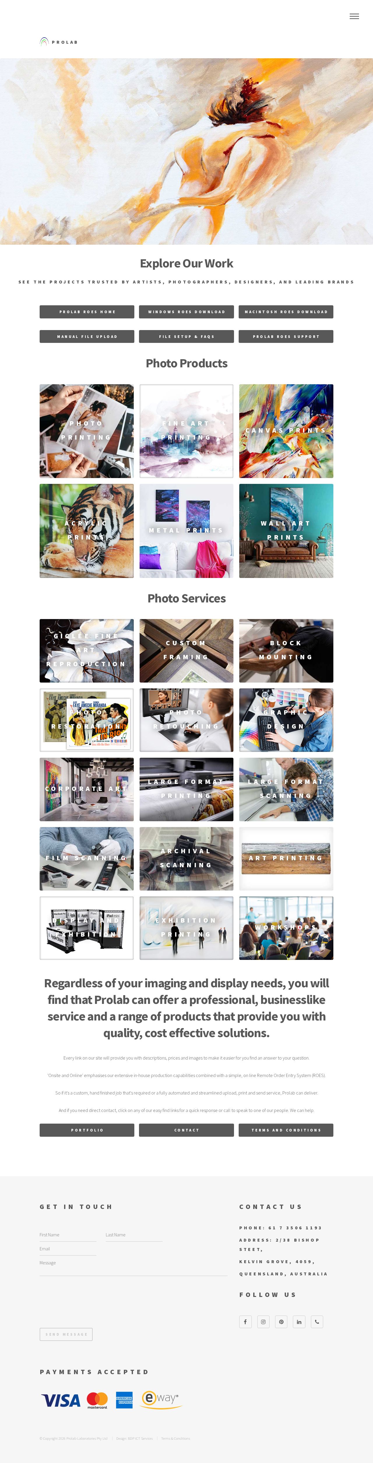 Prolab website