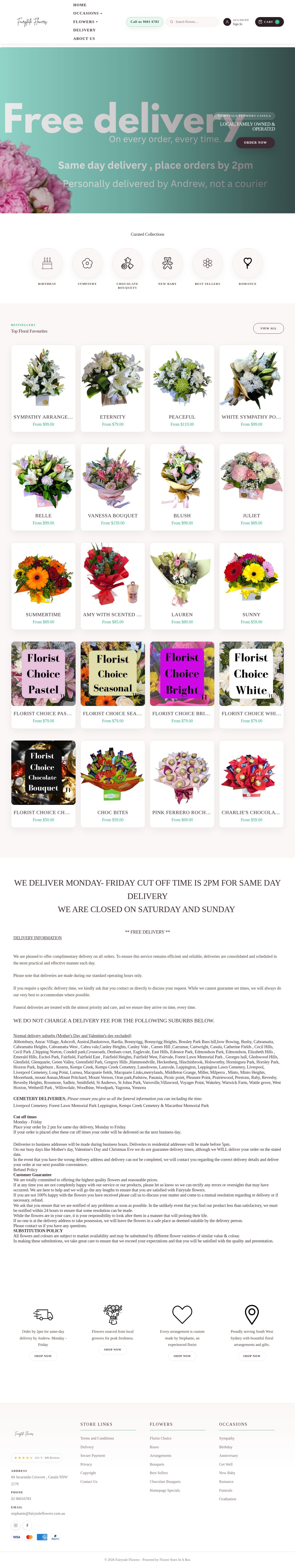 Fairytale Flowers website