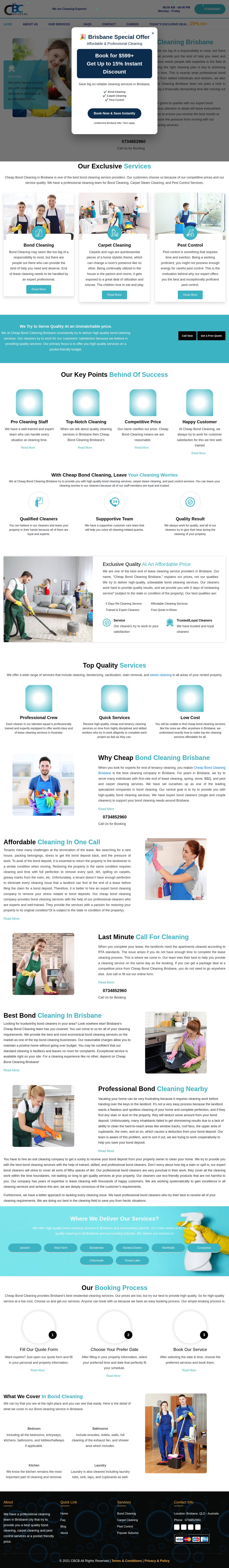 Cheap Bond Cleaning Brisbane website