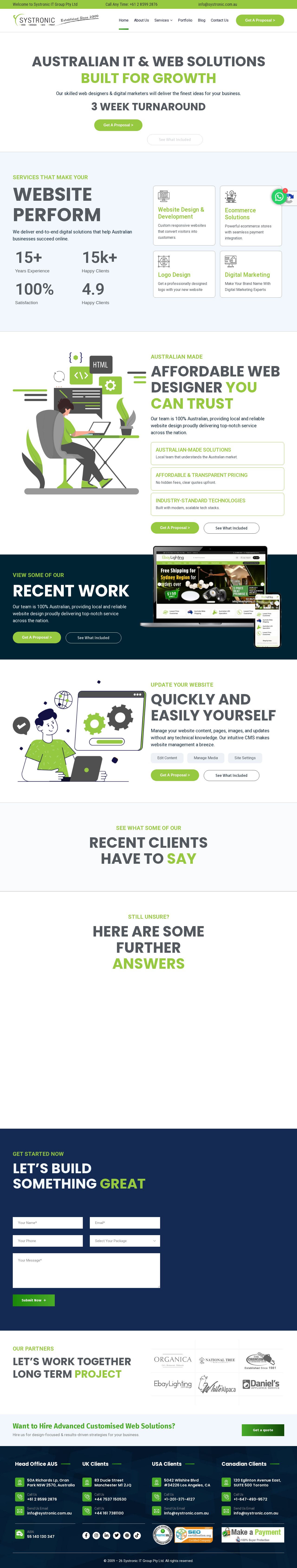 Systronic IT Group Pty Ltd. website