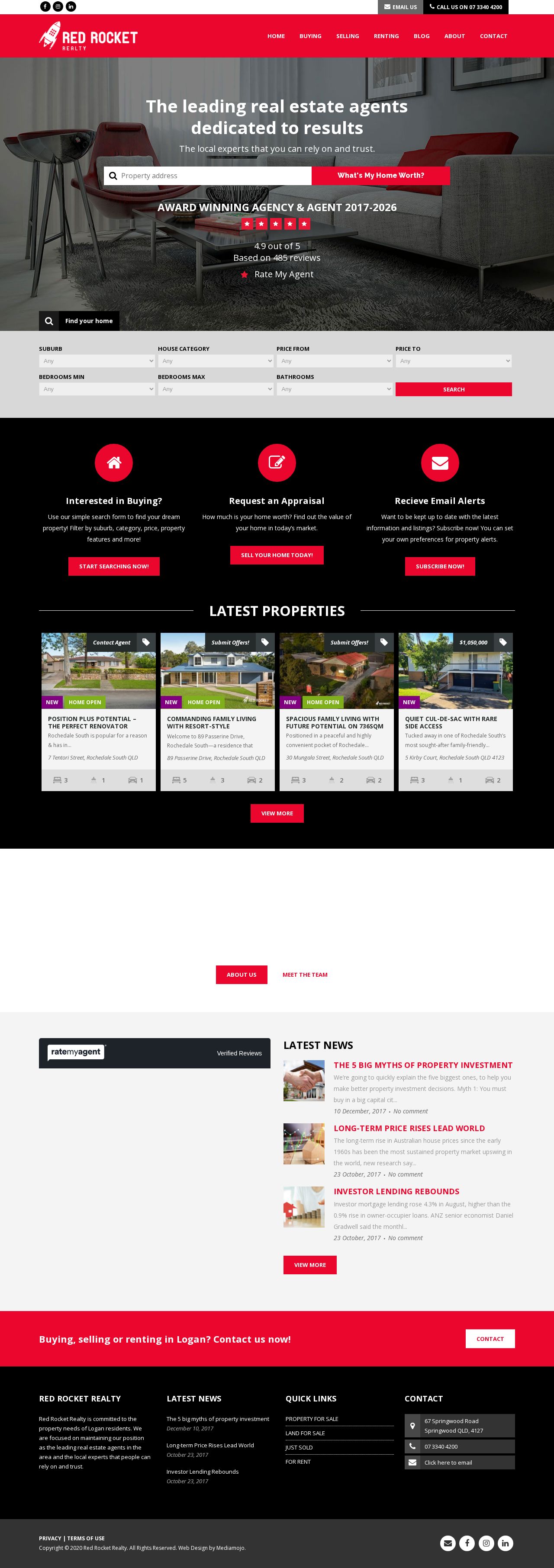 Pestana Realty website