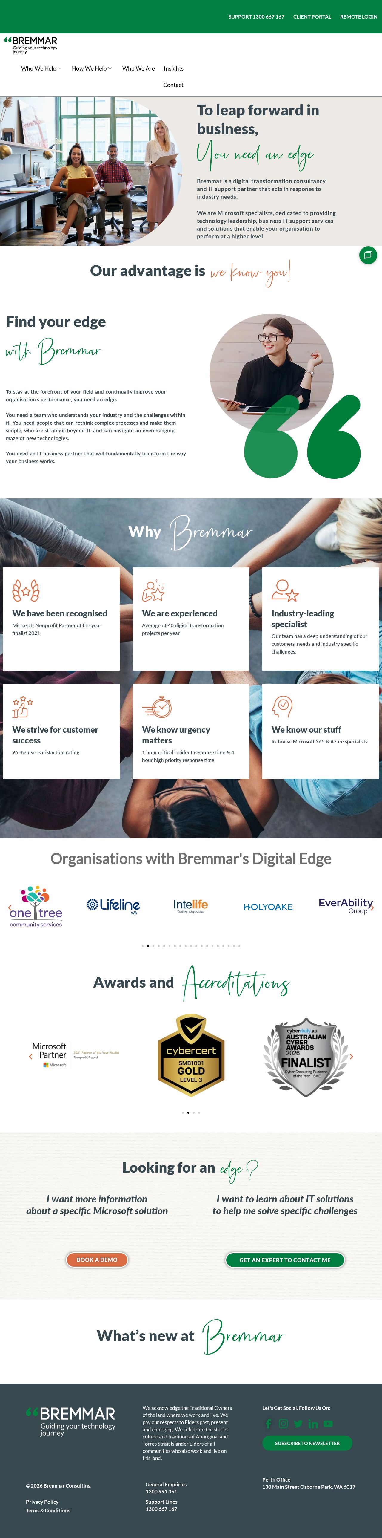 Bremmar Consulting website