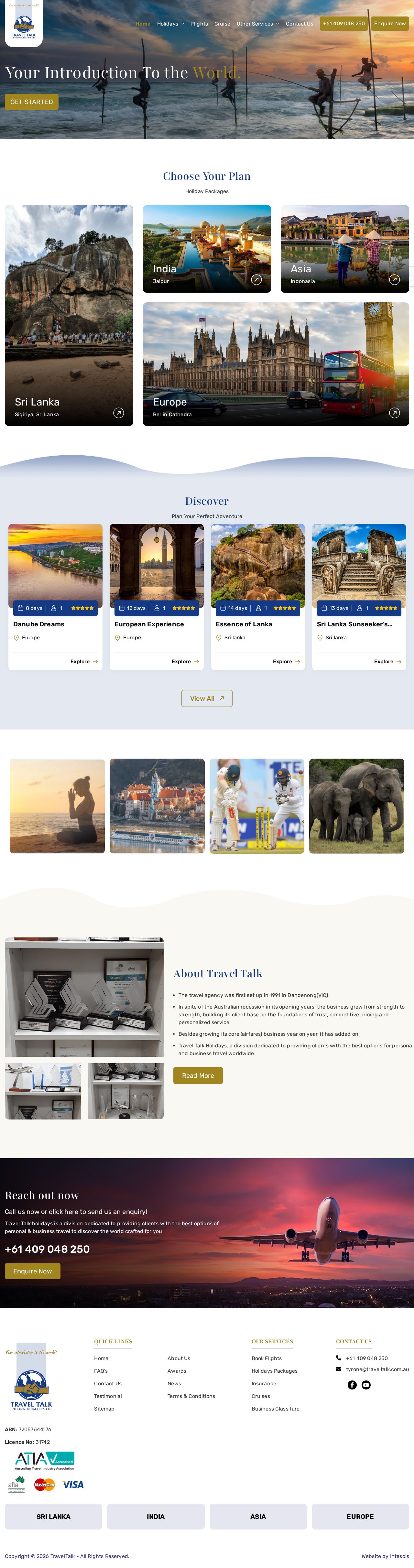 Travel Talk PTY LTD website