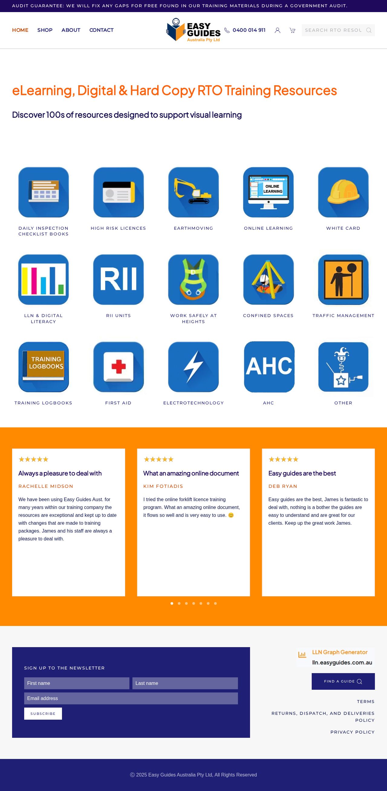 Easy Guides Australia Pty Ltd website