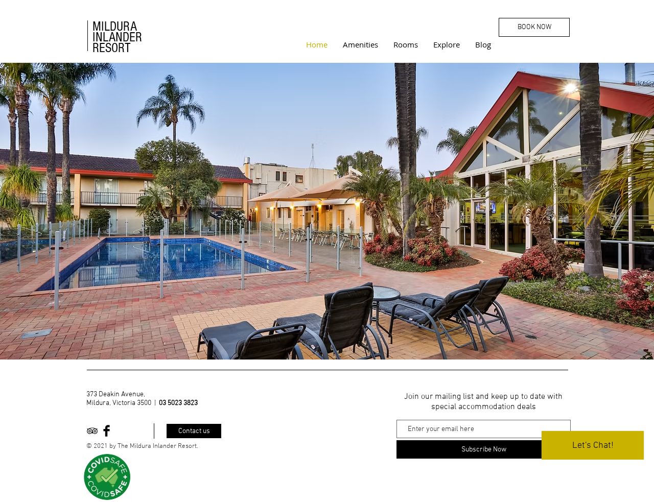 Quality Resort Inlander Mildura website