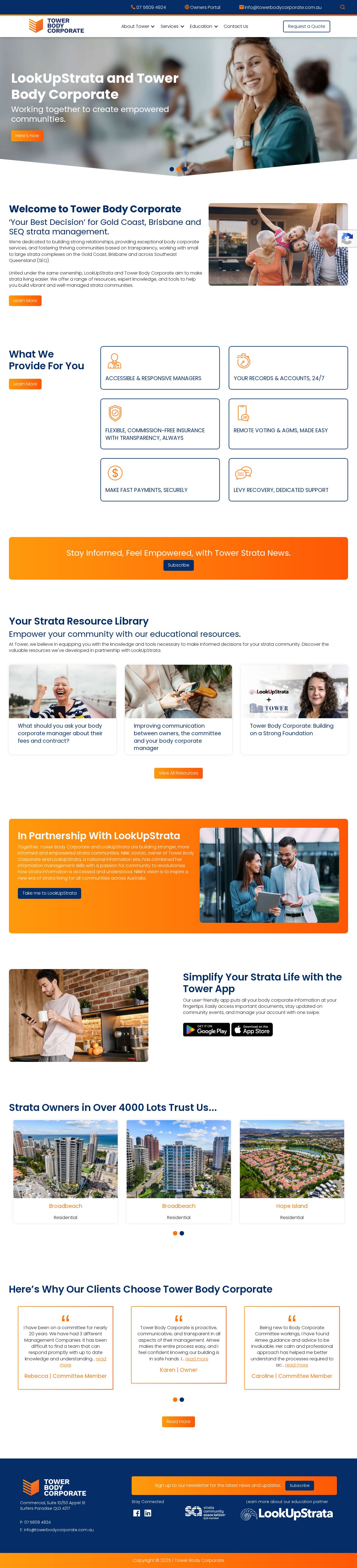Body Corporate Administration website