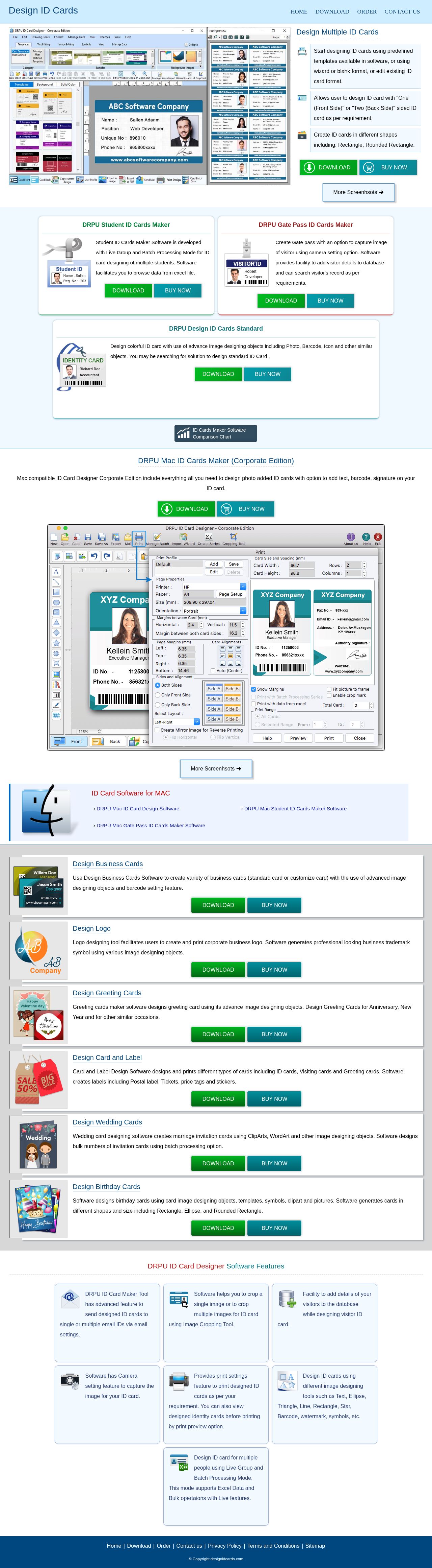 Design id cards website