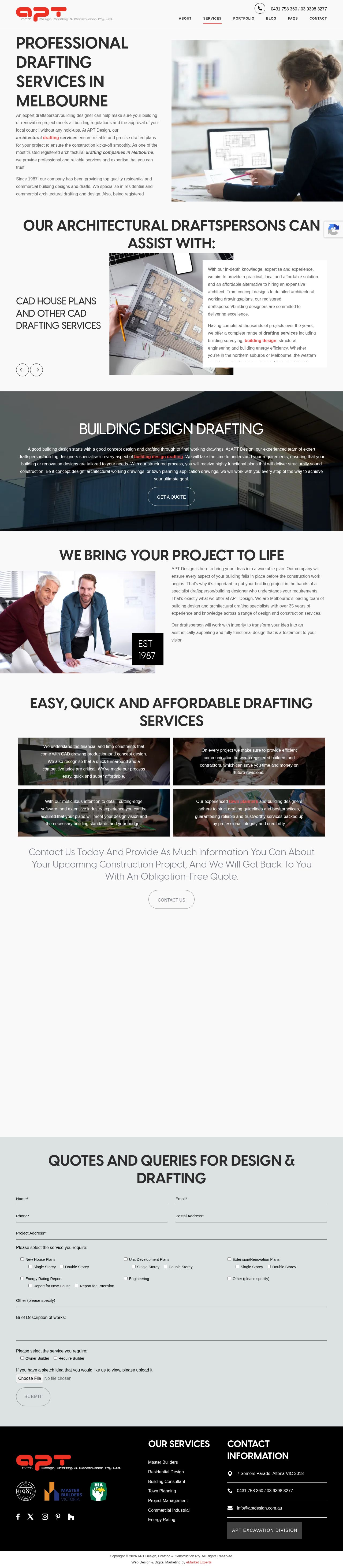 Tips To Choose Architectural Draftsman Melbourne - Aptdesign website
