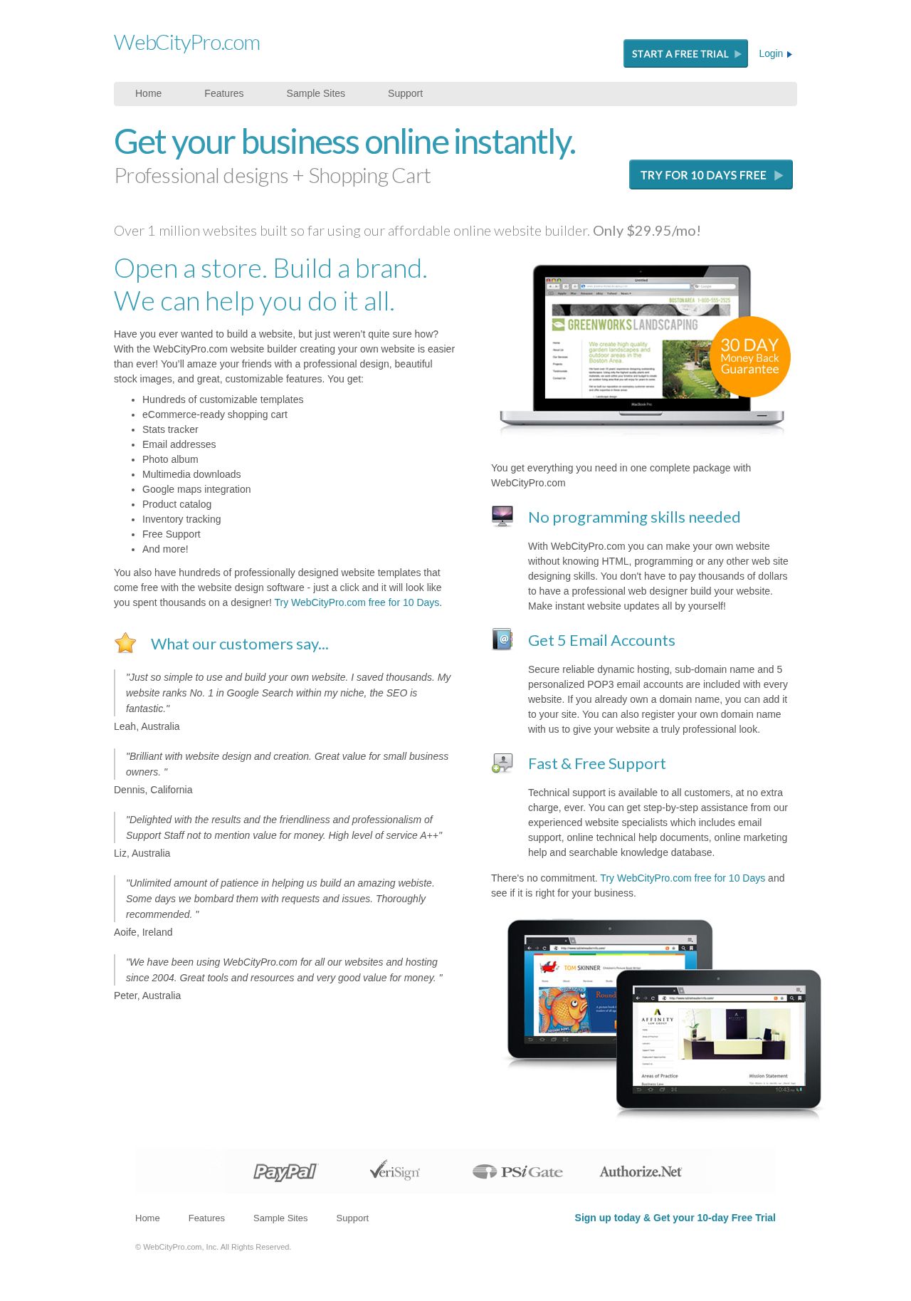 WebCityPro website