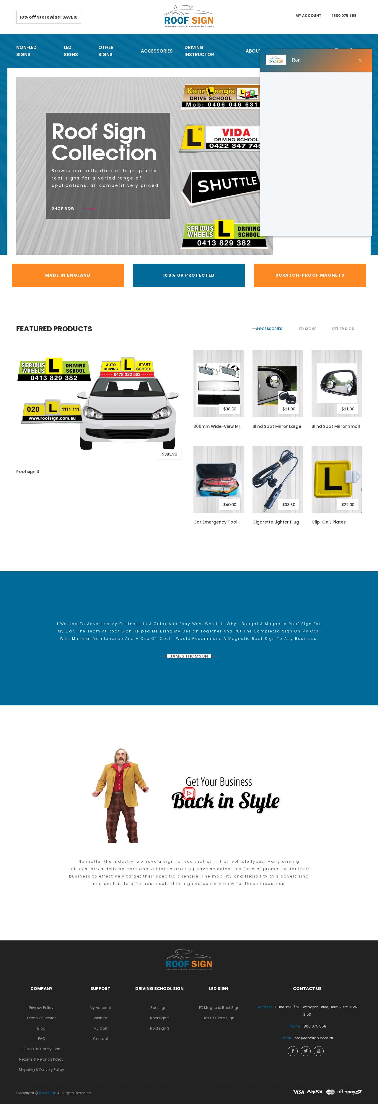 RoofSign website