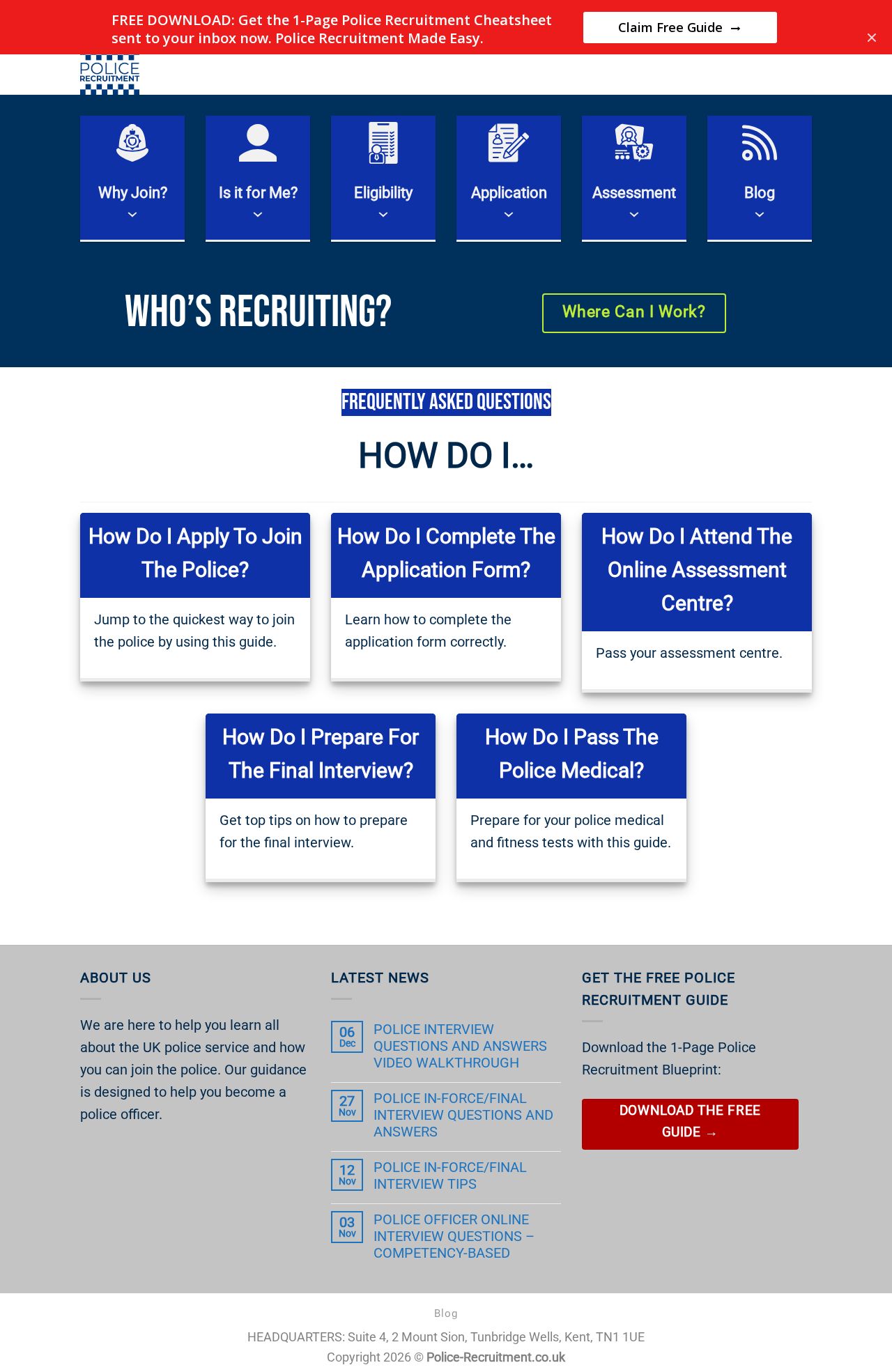 Police Jobs website