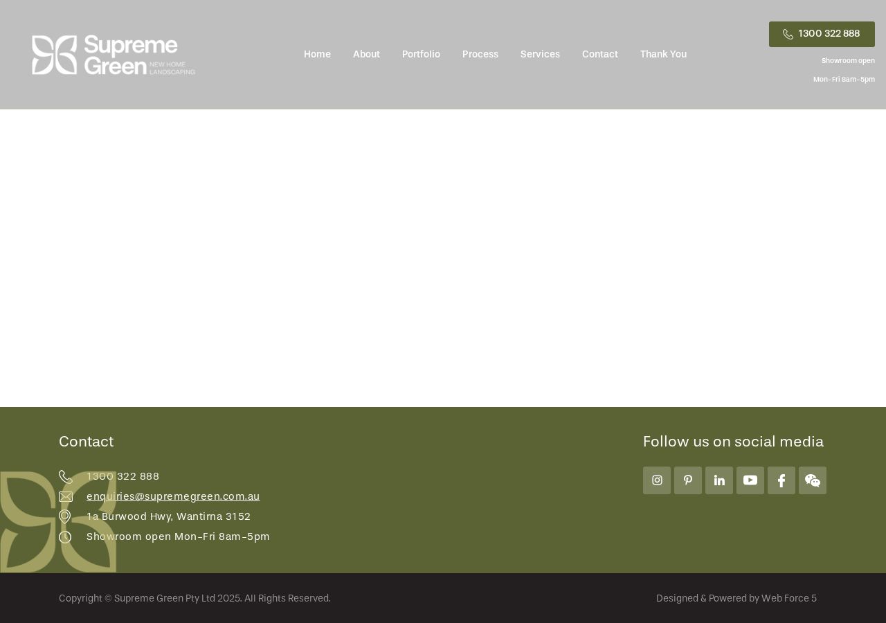 Supreme Green Landscaping website