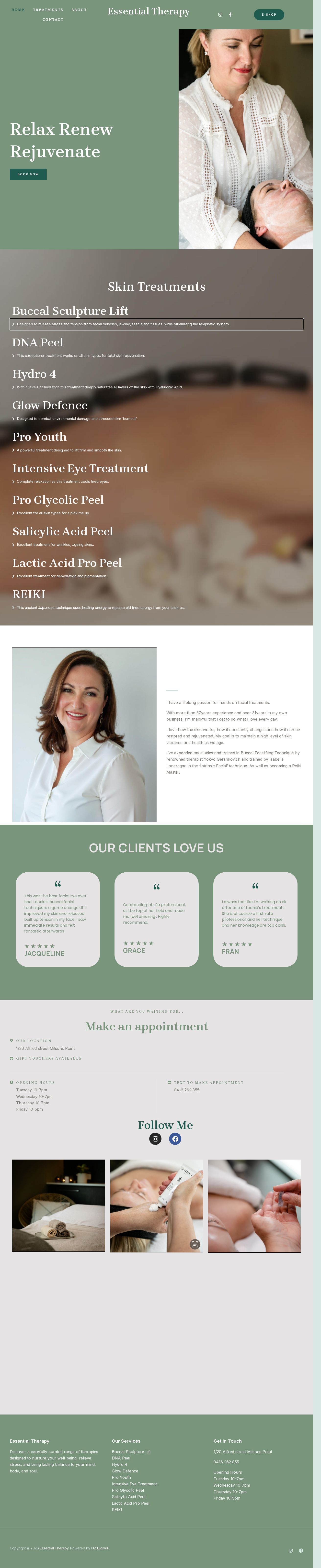 Essential Therapy website