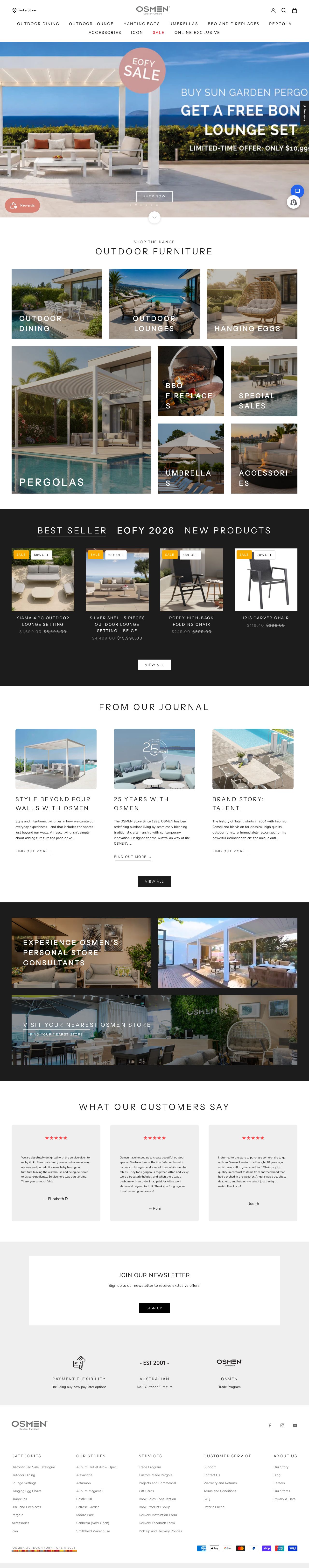 Osmen Furniture website