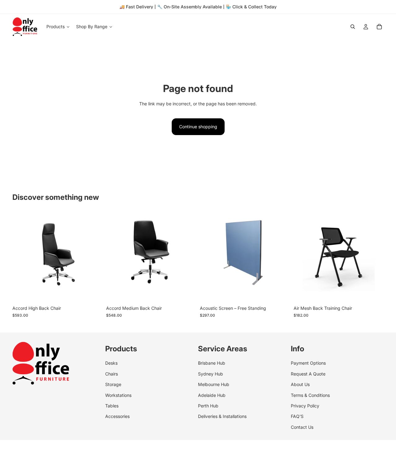 Only Office Furniture in Brisbane. New and Used Furniture website