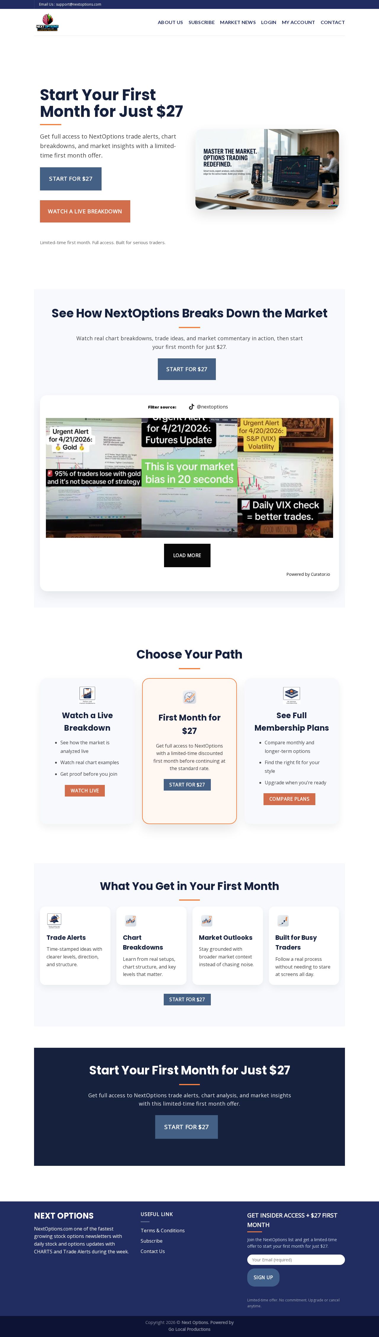 Free Options Trading Picks & Education website