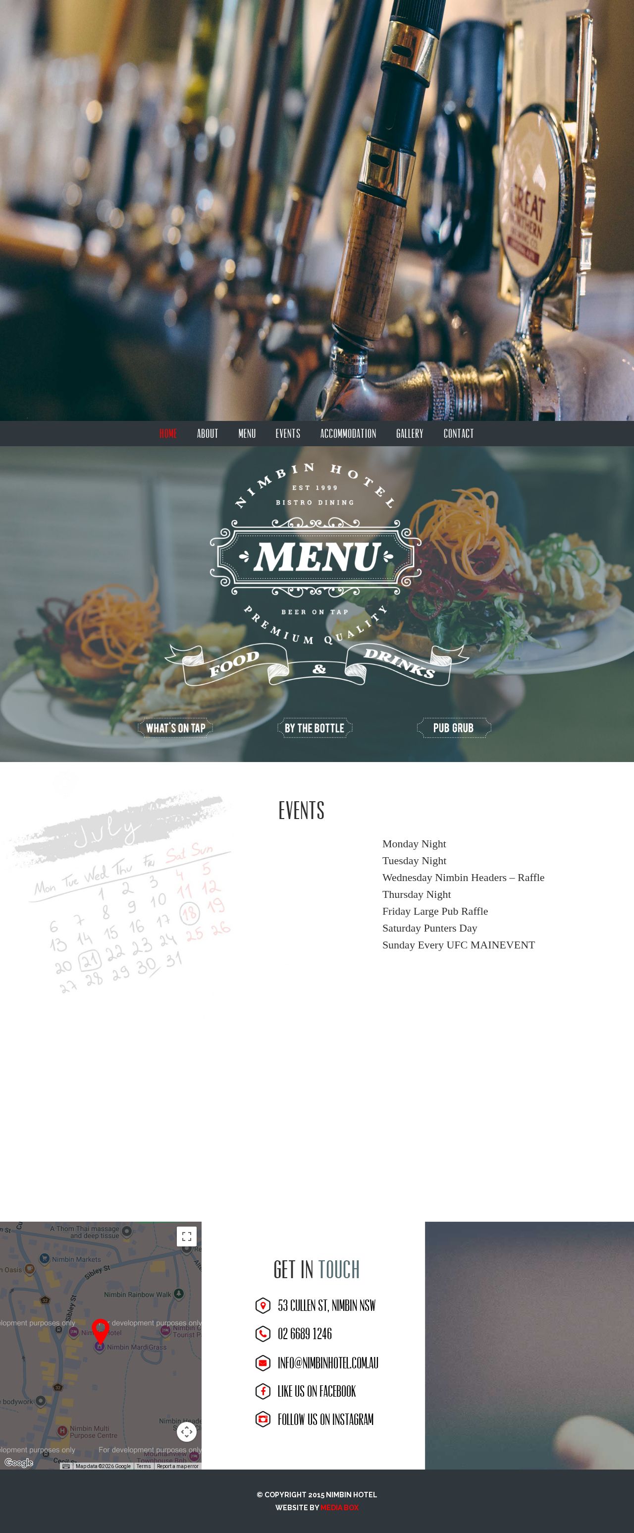 Nimbin hotel website