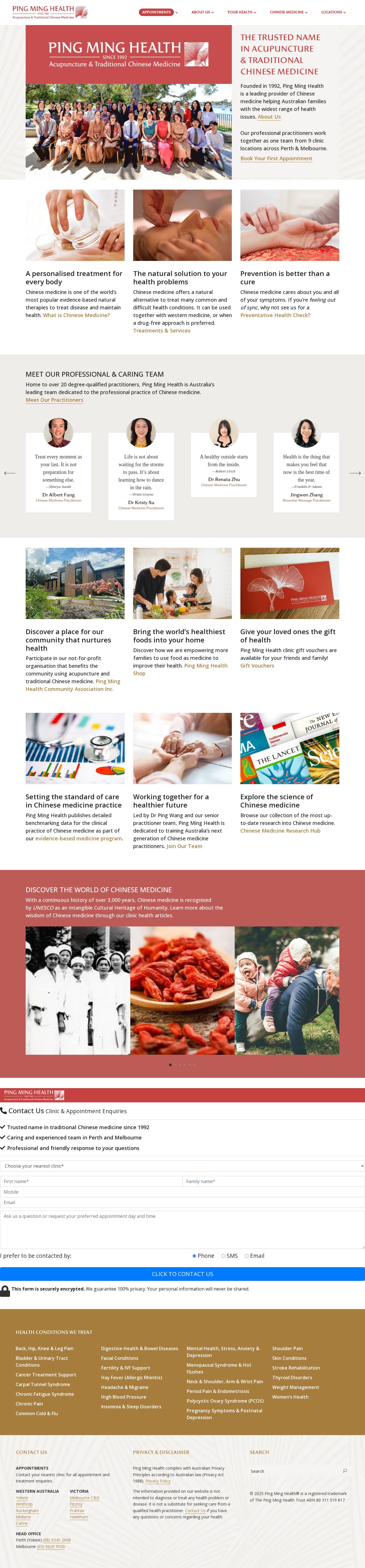 Ping Ming Health website