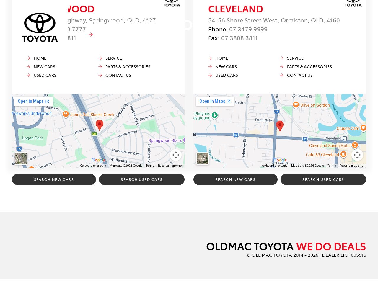 Oldmac Toyota website