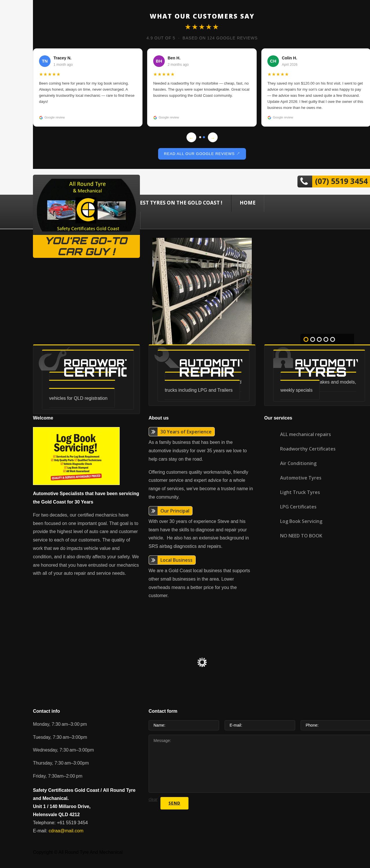 Safety Certificates Gold Coast website