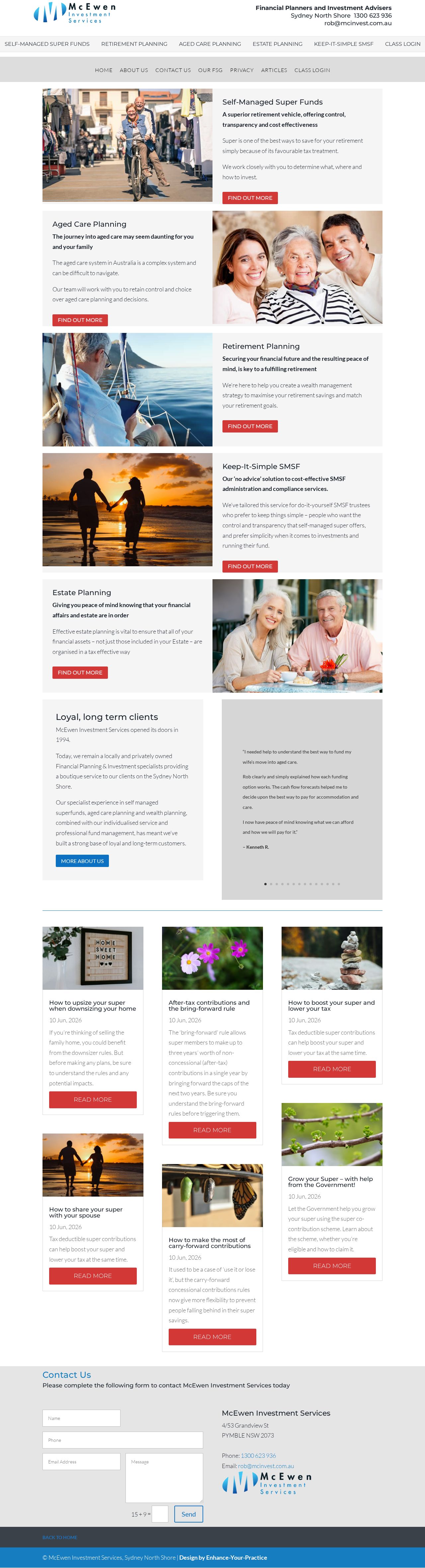 McEwen Investment Services website