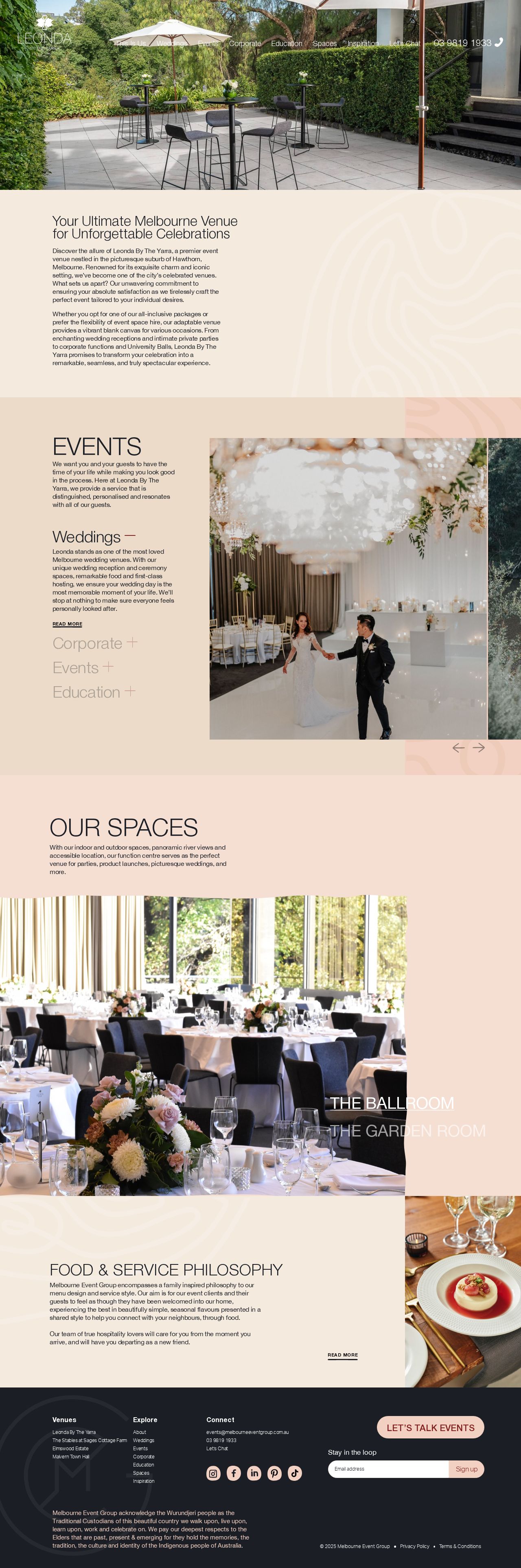 Leonda By The Yarra website