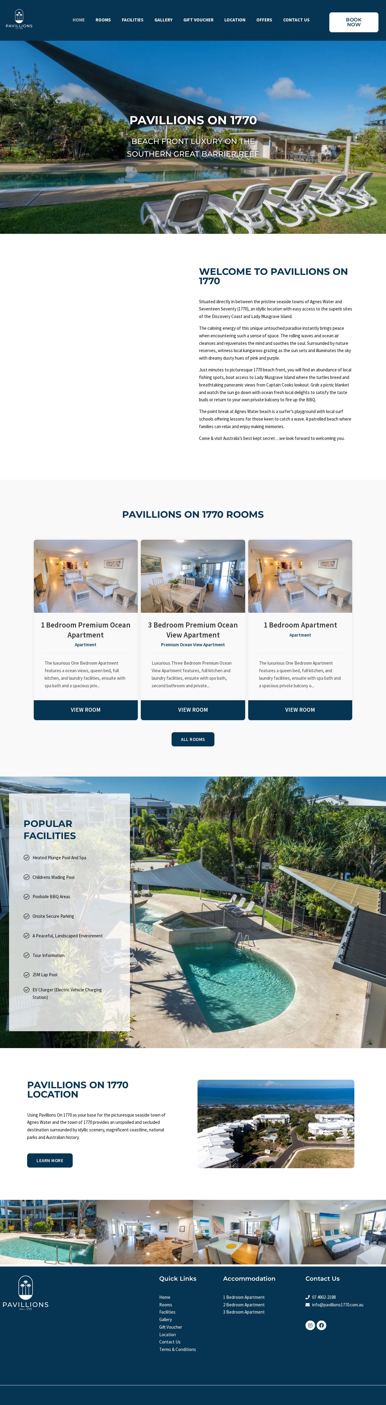 1770 Holiday Accommodation website