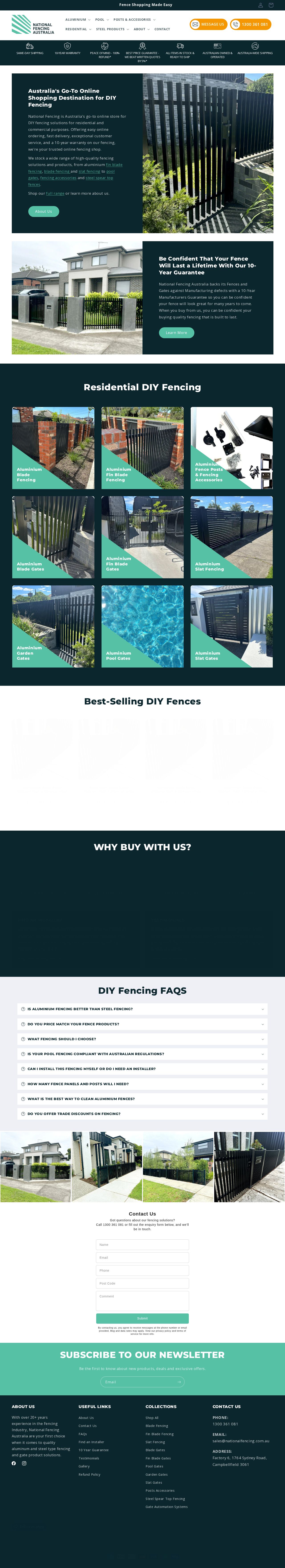 Domestic Fencing Melbourne website