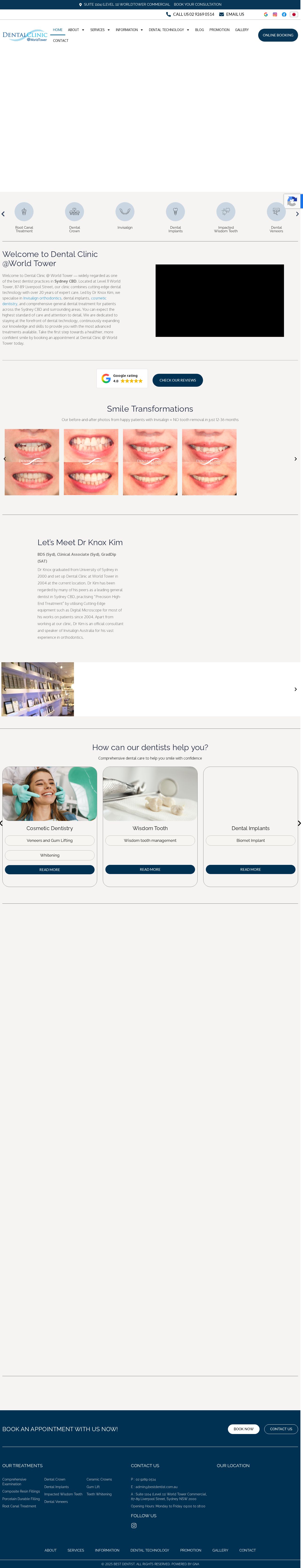 Dental Clinic @ World Tower/Laser Dentist @ World Square website