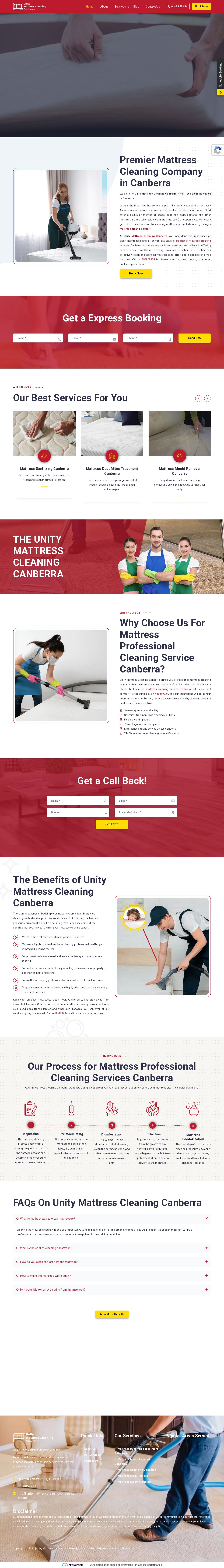 mattress cleaning canberra website