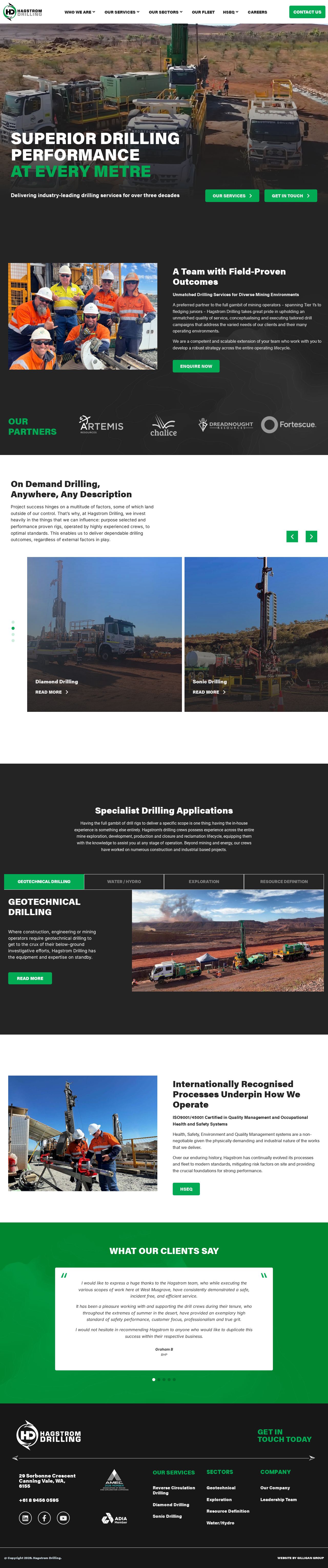 Hagstrom Drilling website