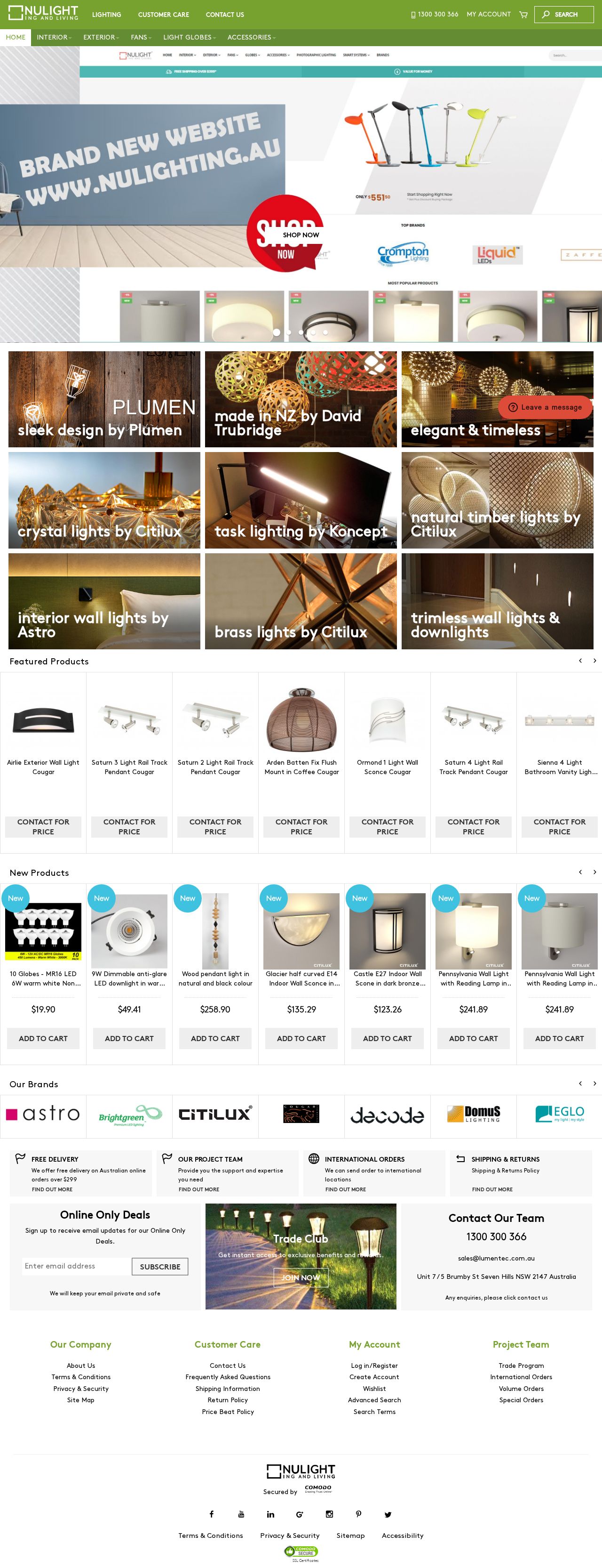 Nulighting website