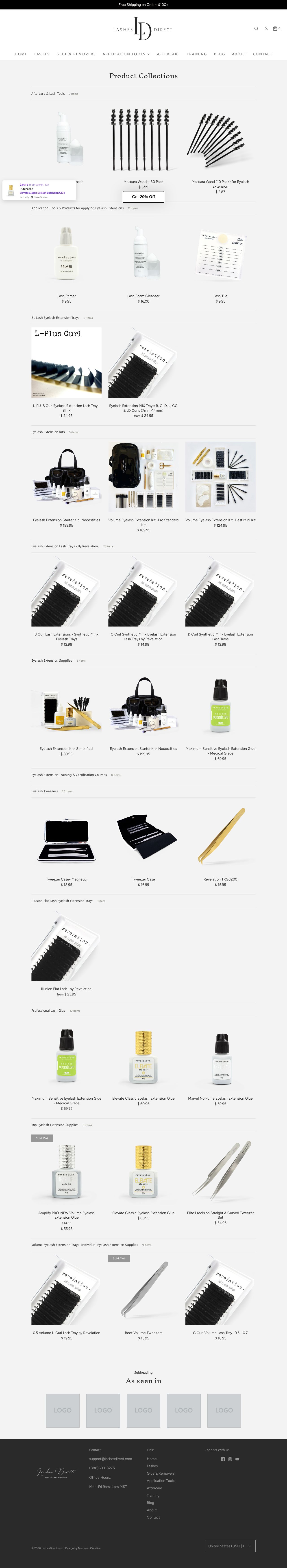eyelash extensions supplies website