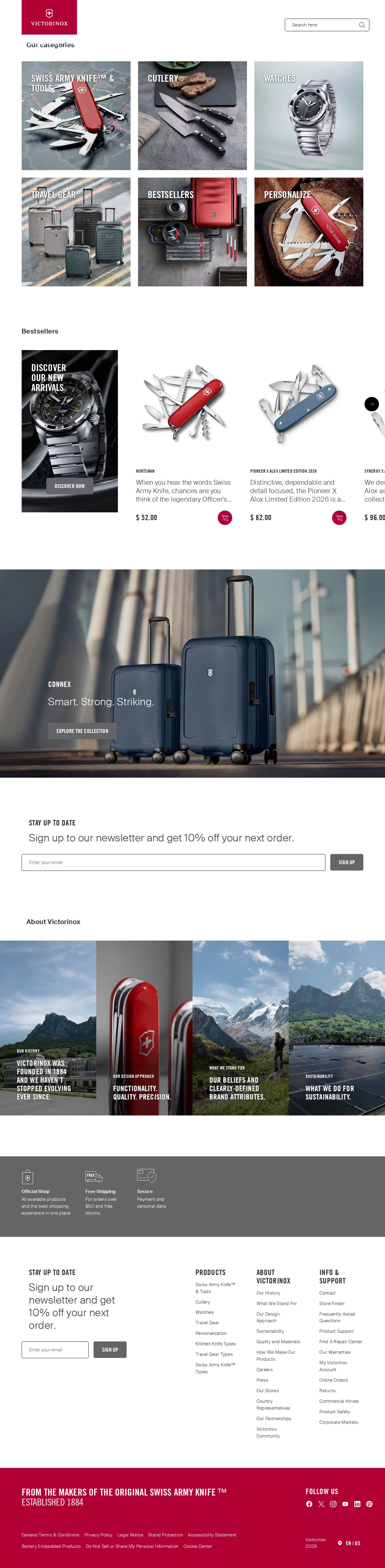 Wenger Luggage website