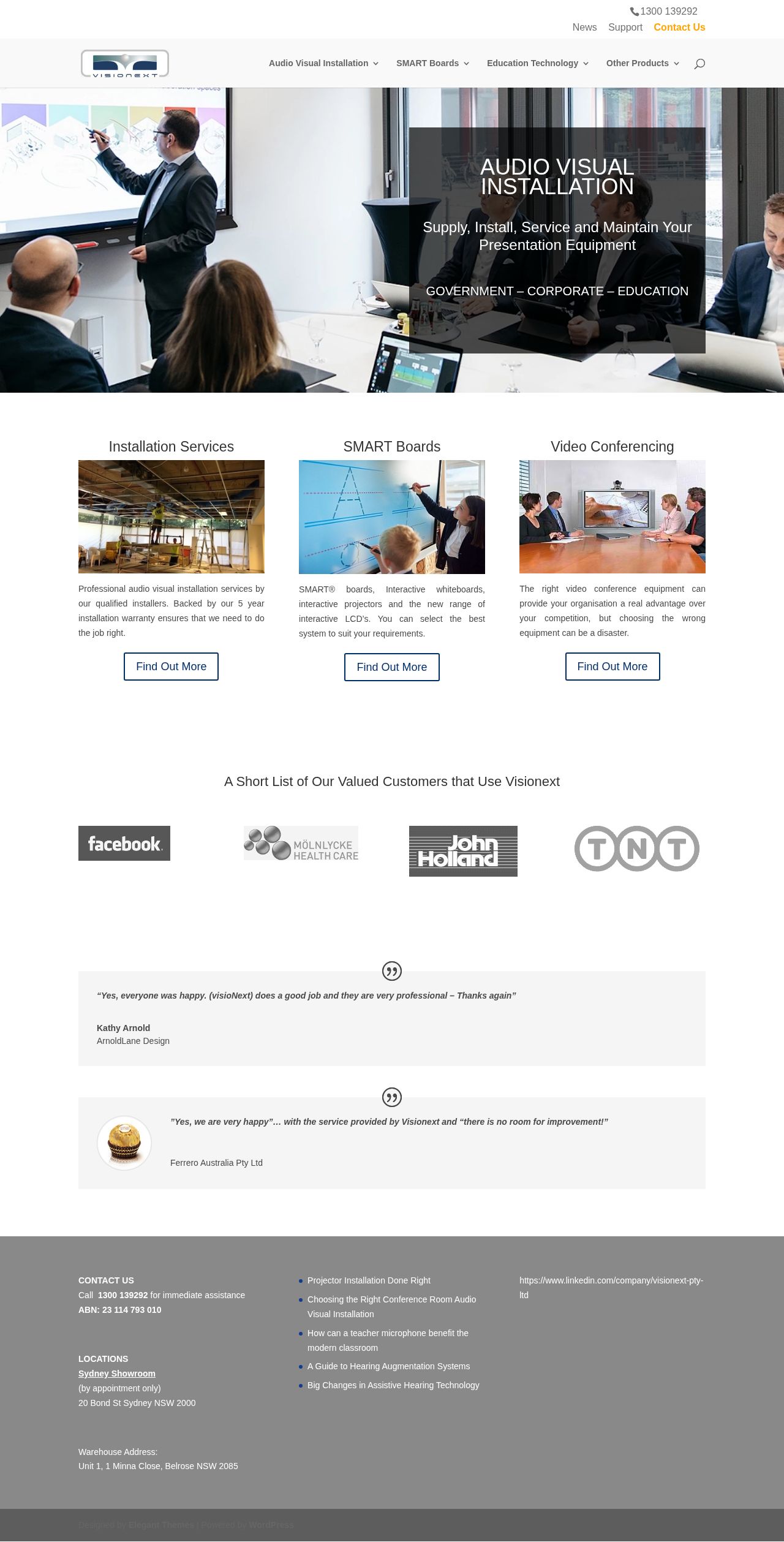 Visionext website