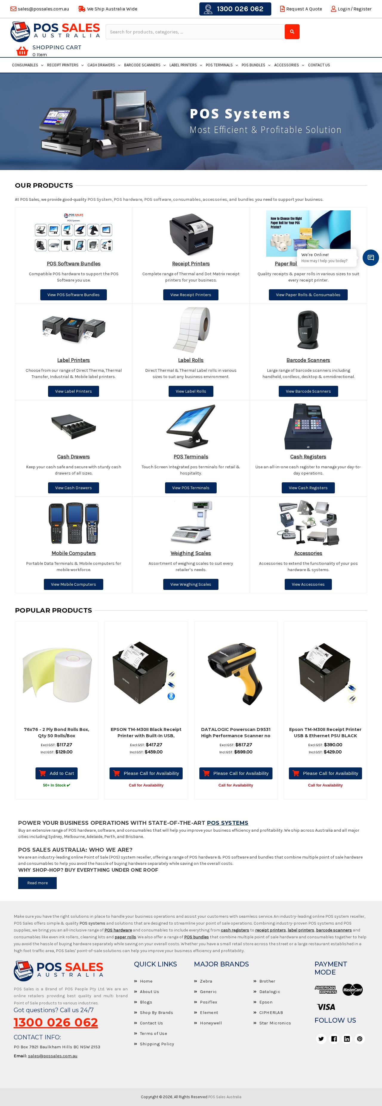 POS Sales website