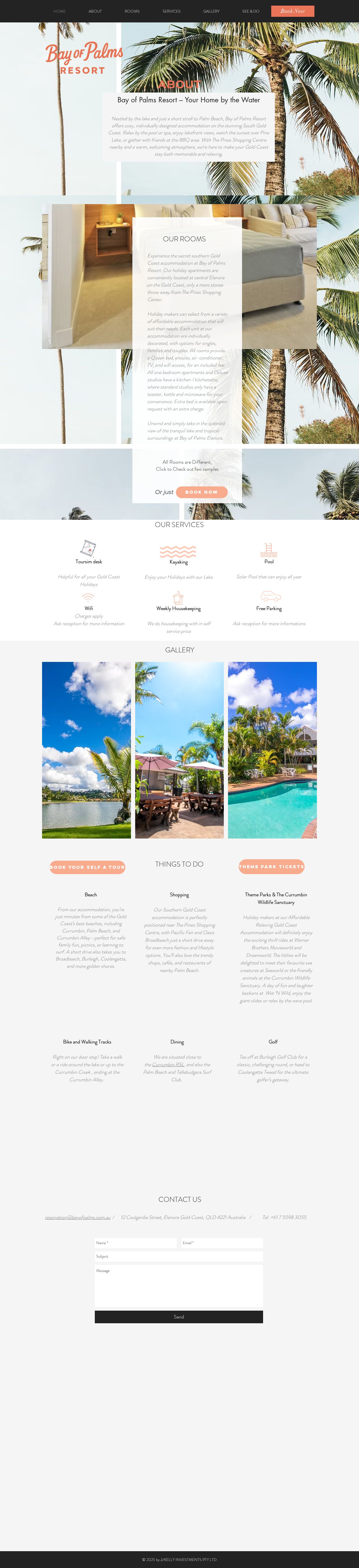 Bay of Palms Resort website