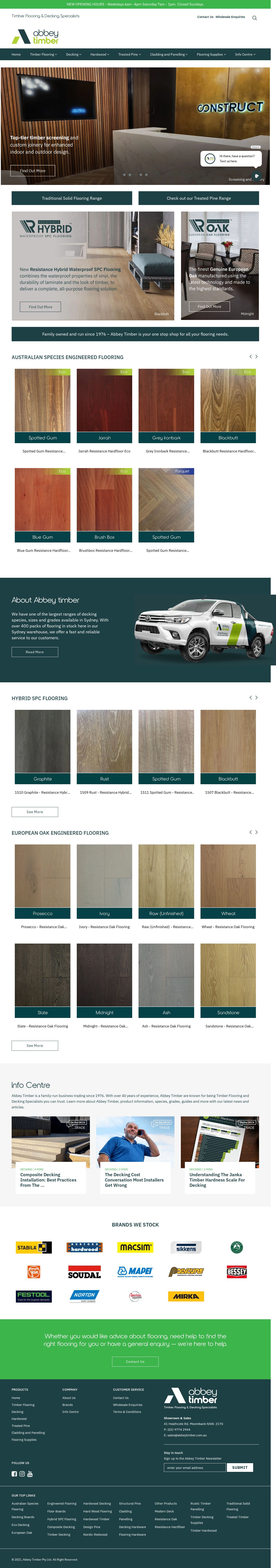Castle Wood Products p/l website