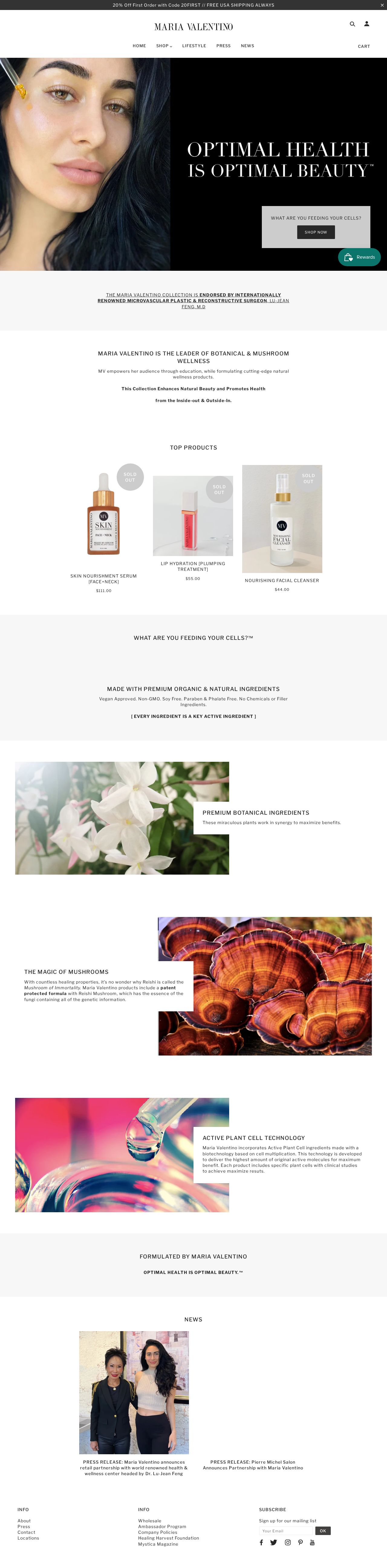 Valentino Media website