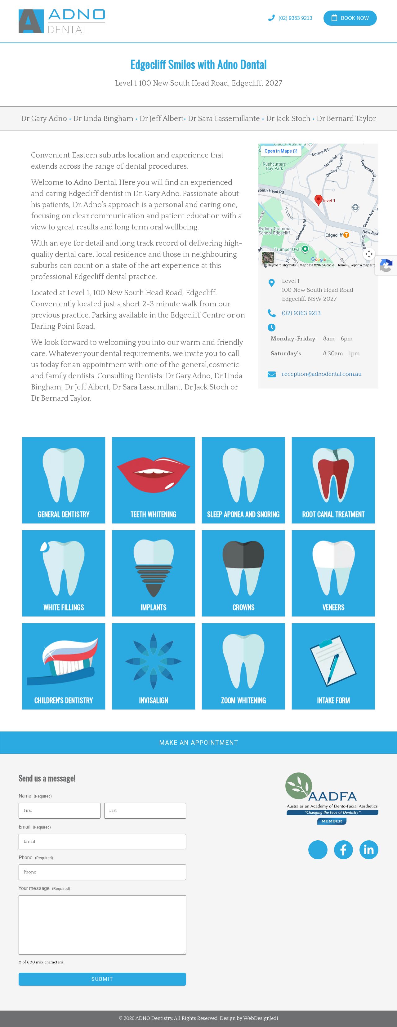 Adno Dental website