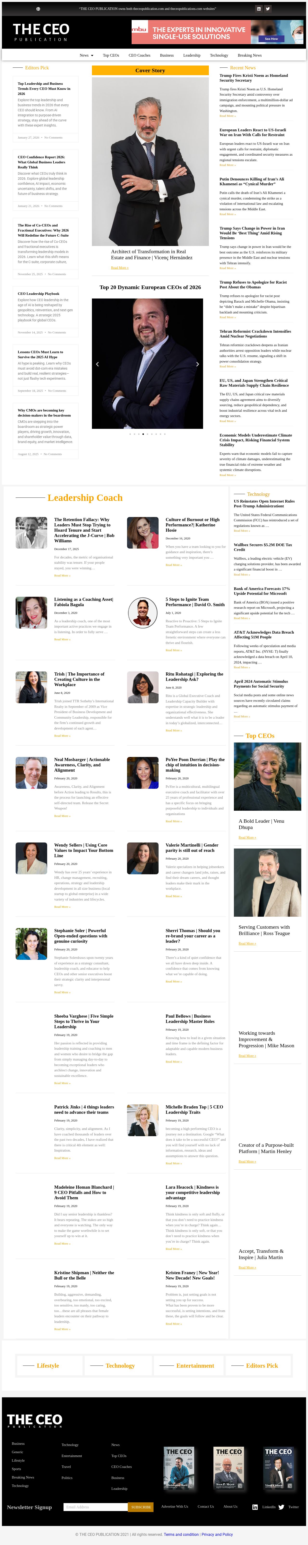 The Ceo Publication website