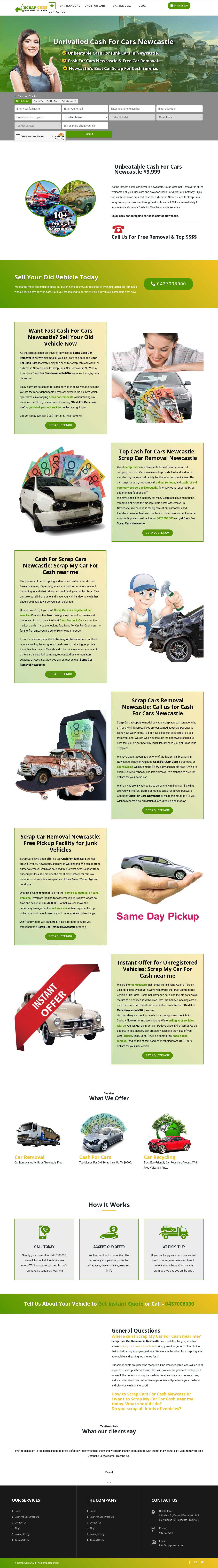 Scrap Cars website