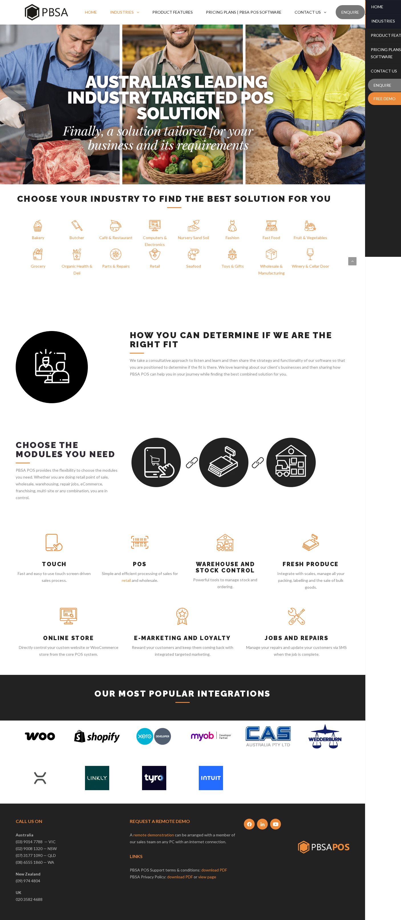 PBSA POS website